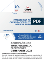 Capacitación Electoral Intercultural