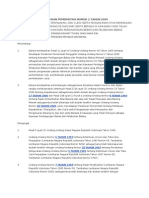 PERATURAN PEMERINTAH NOMOR 2 TAHUN 2009