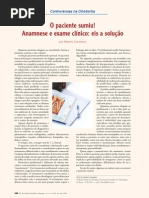 O paciente sumiu Anamnese e exame clínico eis a solução