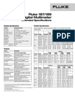 Fluke 187/189 True-Rms Digital Multimeter: Extended Specifications