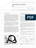 Aplicaciones Biomedicas Del Titanio y Sus Aleaciones