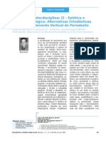 Tratamento Interdisciplinar II Estética e Distância Biológica Alternativas Ortodônticas para Remodelamento Vertical Do Periodonto