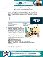 Mesero o El Cliente Clasificando Las Expresiones Del Recuadro en La Columna Correcta