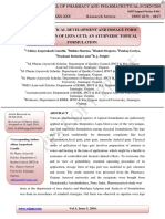 Pharmaceutical Development and Dosage Form Modification of Lepa Guti An Ayurvedic Topical Formulation