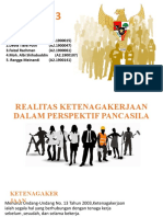 Power Point Mengenai Realitas Ketenagakerjaan Dalam Perspektif Pancasila