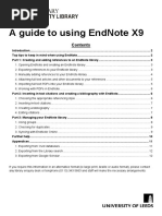 A Guide To Using Endnote