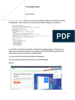 Zoom Meeting/Webinar: Participant Guide You Will Need:: How To Join To The Meeting