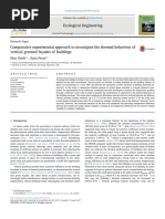 Comparative Experimental Approach To Investigate The Thermal Behavior of Vertical Greened Façades of Buildings