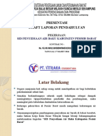 Presentasi Draft LapDal Air Baku Prsisir Barat