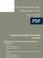 KPPT Kasifikasi Taksonomi Dan Nokmelatur Virus (Mil Yanti)