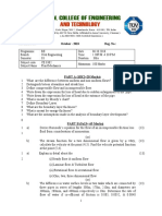 Revision Test - Fluid Mechanics Exam Questions