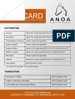 ANOA - Rate Card 2020