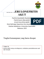 Glomerulonefritis Akut: Prof - DR.DR - Syarifuddin Rauf, Spa (K) Prof - Dr.Husein Albar, Spa (K) DR - Jusli Aras, M.Kes, Spa (K)