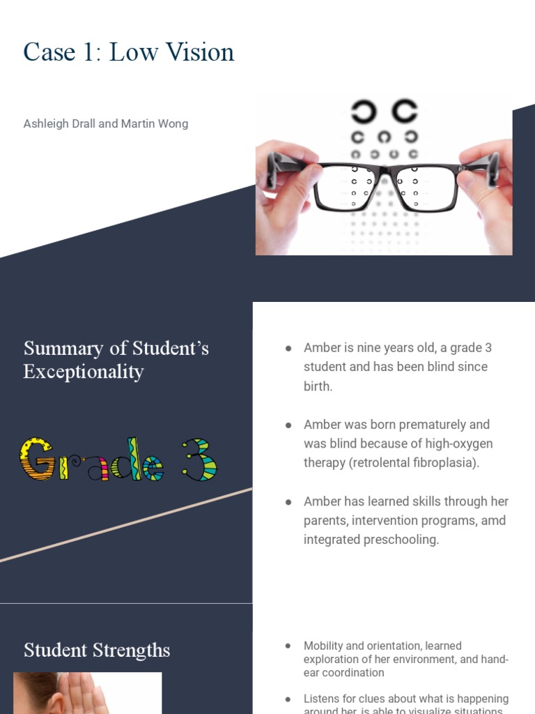 Case 1 Low Vision Ashleigh Drall and Martin Wong PDF Visual
