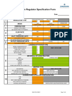 Tescom Regulator Specification Form en 137924