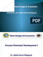 CMET401 Process Flowsheet Development I