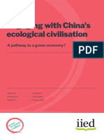 Engaging With China's Ecological Civilisation: A Pathway To A Green Economy?