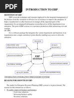 Introduction To Erp