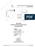 Process Pumps & Systems: Series 1500 Pneumatic Chemical Injection Pump Operating Manual