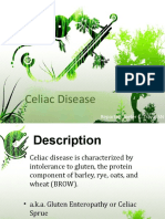 Celiac Disease: Reporter: Joefer C. Traya, SN