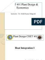 CMET401 Heat Integration I