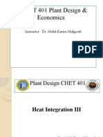 CMET401 Heat Integration III