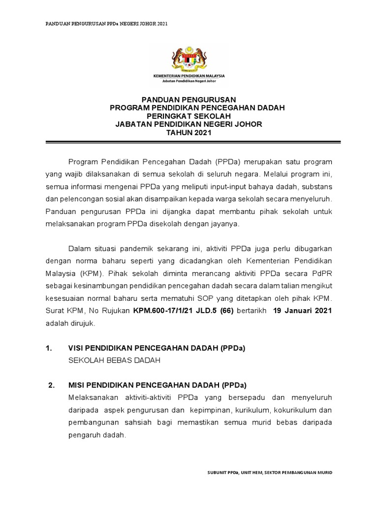 Perancangan Aktiviti Tahunan 2020 Unit Ppda 2020 Pdf