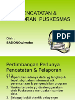 Pencatatan Dan Pelaporan Puskesmas