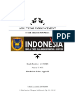 Analyzing Announcement: Stmik Stikom Indonesia