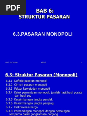 Bab 6 2 Monopoli Pdf