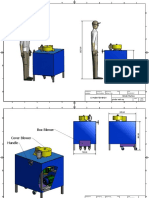 Grinder machine technical drawing