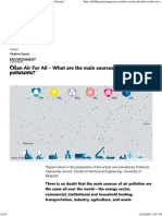 Clean Air For All - What Are Main Sources of Air Pollutants