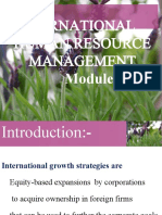 International Human Resource Management: Module - 2