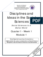 DISS_Q1_Mod1_Social Sciences to a Better World