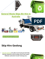 General Waste Skips Bin Hire in Australia