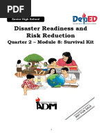 Disaster Readiness and Risk Reduction: Quarter 2 - Module 8: Survival Kit