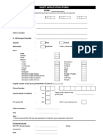 Muet Application Form: YEAR