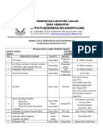 Jadwal Dan Jenis Pelayanan 2018