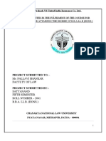 Labour Laws II: Project Submitted in The Fulfilment of The Course For For Attaining The Degree of B.B.A.Ll.B (Hons.)