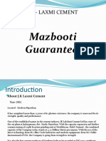 JK - Laxmi Cement: Mazbooti Guaranteed