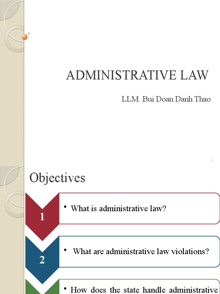 Administrative Law LLM. Bui Doan Danh Thao Download Free PDF Crime