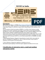 MSME in India: Classification of Enterprises Micro, Small and Medium Enterprises (In RS)