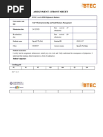 Assignment 2 Front Sheet