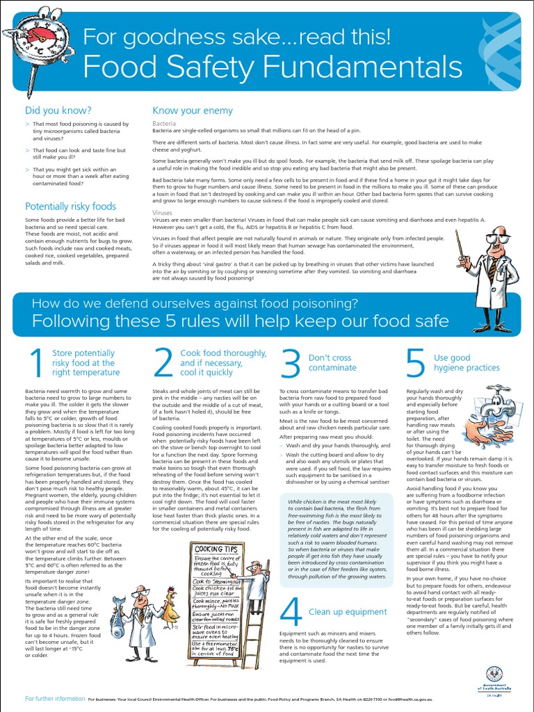 Food Safety Fundamentals For Goodness Sake... Read This! PDF