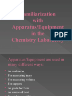 Familiarization With Apparatus Equipment Student