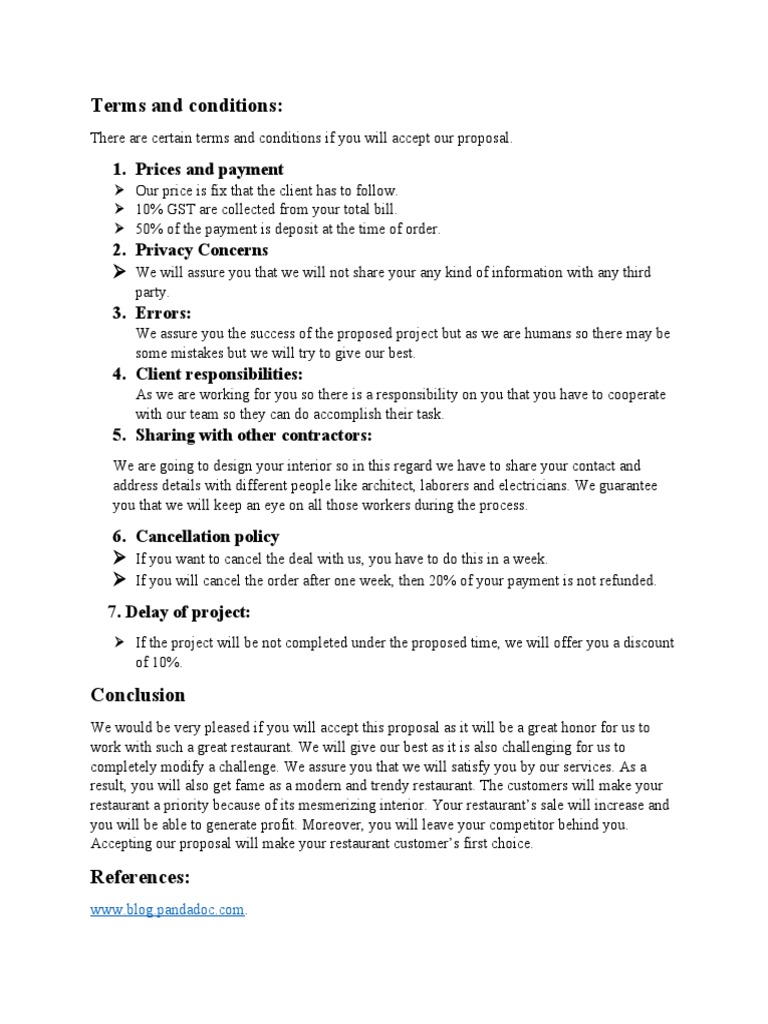 Terms and Conditions | PDF | Restaurants | Business