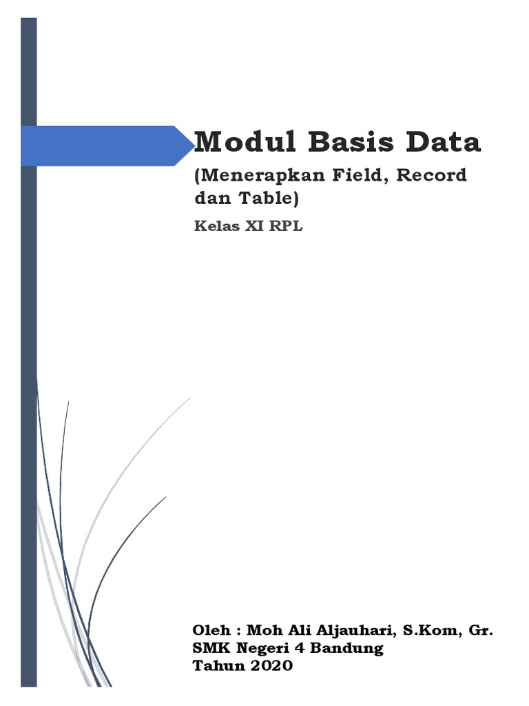 Penerapan Field, Record, dan Table | PDF | Metode & Bahan Ajar