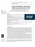 Detecting Fraudulent Financial Reporting Using Financial Ratio
