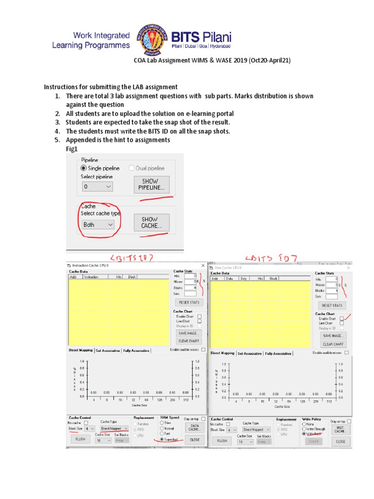 COA Lab Assignment Guide 2019-2021 | PDF | Cpu Cache | Cache (Computing)