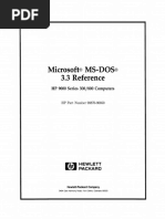 MSDOS 3.3 Reference Sep89